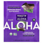 Organic Protein Bars, Chocolate Fudge Brownie, 12 Bars, 1.98 oz (56 g) Each — Aloha