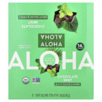 Organic Protein Bars, Chocolate Mint, 12 Bars, 1.98 oz (56 g) Each — Aloha