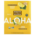 Organic Protein Bars, Lemon Cashew, 12 Bars, 1.98 oz (56 g) Each — Aloha