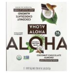 Organic Protein Bars, Coconut Chocolate Almond, 12 Bars, 1.98 oz (56 g) Each — Aloha