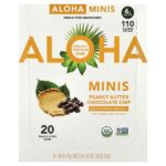 Organic Protein Mini Bars, Peanut Butter Chocolate Chip, 20 Bars, 0.85 oz (24 g) Each — Aloha