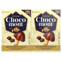 Premium Choco Mont, Mini Chocolate Biscuit, 2 Packs, 1.27 oz (36 g) Each — Orion