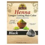 хна, стойкая краска для волос, черный, 56,7 г (2 унции) — Okay Pure Naturals