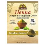 хна, стойкая краска для волос, золотисто-каштановый, 56,7 г (2 унции) — Okay Pure Naturals