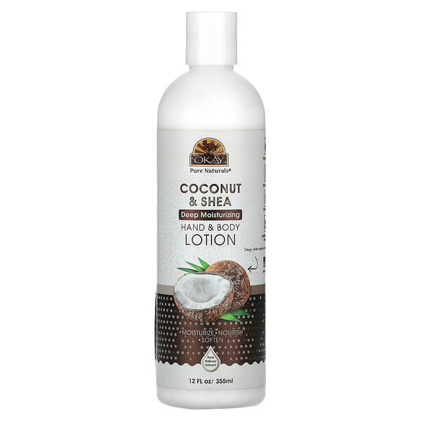 oka02563_v_12.jpg Лосьон для рук и тела, кокос и ши, 355 мл (12 жидк. унц.) — Okay Pure Naturals