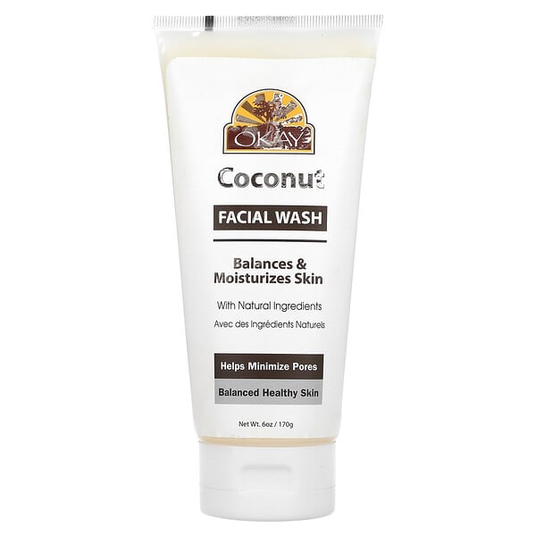 oka02900_v_8.jpg Гель для душа с кокосом, 170 г (6 унций) — Okay Pure Naturals