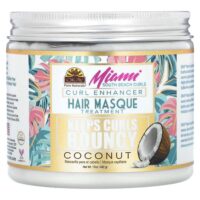 Miami South Beach Curls, Curl Enhancer, маска для волос, кокос, 482 г (17 унций) — Okay Pure Naturals