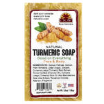 Натуральное мыло с куркумой, для лица и тела, 155 г (5,5 унции) — Okay Pure Naturals