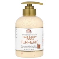 Осветление кожи, лосьон для рук и тела, куркума, 340 г (12 унций) — Okay Pure Naturals