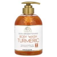 Осветление кожи, гель для душа, куркума, 591 мл (20 жидк. унц.) — Okay Pure Naturals