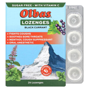 леденцы, со вкусом черной смородины, 24 леденца — Olbas