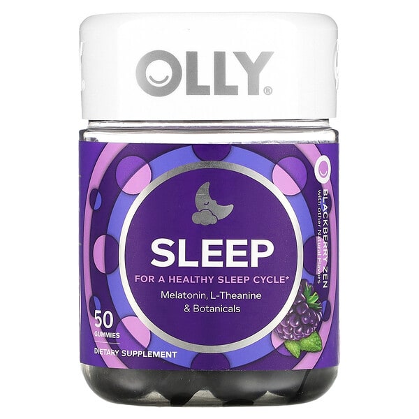 ole00512_v_8.jpg Sleep, ежевика в дзен, 50 жевательных таблеток — OLLY