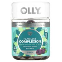 Flawless Complexion, ягодная свежесть, 50 жевательных таблеток — OLLY