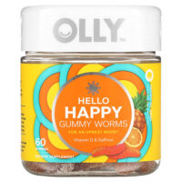 Hello Happy, жевательные мармеладки, тропический зинг, 60 жевательных таблеток — OLLY