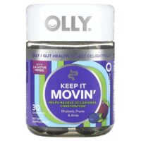 Keep It Movin', слива и ягоды, 30 жевательных мармеладок — OLLY