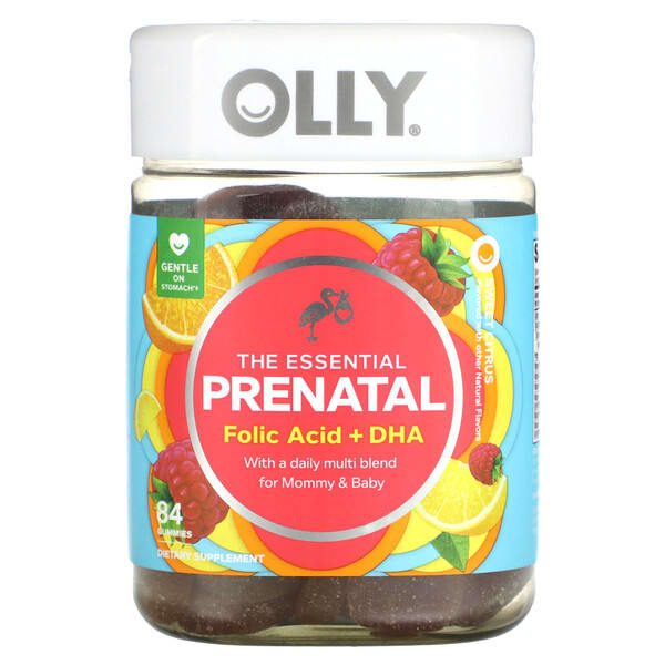 ole20258_v_8.jpg The Essential Prenatal, витамины для беременных, сладкий цитрус, 84 жевательные таблетки — OLLY