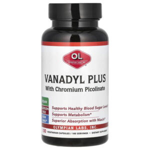 Vanadyl Plus с пиколинат хрома, 100 вегетарианских капсул — Olympian Labs