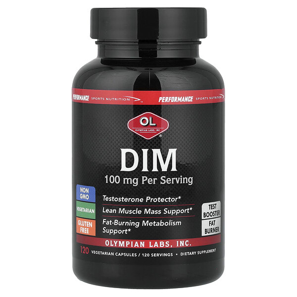 oly10062_v_8.jpg DIM, 100 mg, 120 Vegetarian Capsules — Olympian Labs
