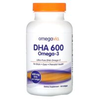 ДГК 600, омега-3, 120 капсул — OmegaVia