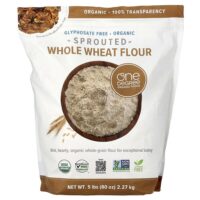 мука из цельных ростков пшеницы, 2,27 кг (5 фунтов) — One Degree Organic Foods