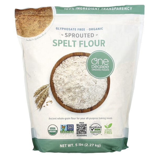ond10803_v_6.jpg мука из пророщенной спельты, 2,27 кг (5 фунтов) — One Degree Organic Foods