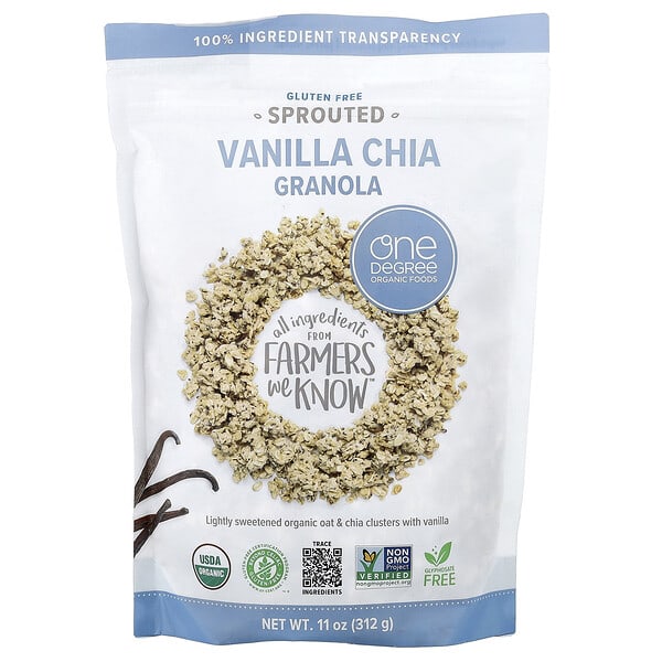 ond35806_v_4.jpg гранола с ванилью и чиа, 312 г (11 унций) — One Degree Organic Foods
