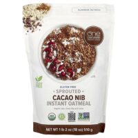 пророщенная растворимая овсянка, какао-бобы, 510 г (18 унций) — One Degree Organic Foods
