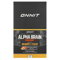 Alpha BRAIN®, растворимый продукт, с персиком, 30 пакетиков, 3,6 г (0,13 унции) каждый — Onnit