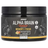 Alpha BRAIN®, растворимый продукт с персиком, без кофеина, 108 г (3,8 унции) — Onnit