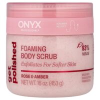 Get Polished, скраб для тела, роза и амбра, 453 г (16 унций) — Onyx Professional
