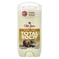Total Body Deodorant, для чувствительной кожи, ваниль и ши, 85 г (3 унции) — Old Spice