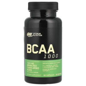 BCAA 1000, 60 капсул (500 мг в 1 капсуле) — Optimum Nutrition
