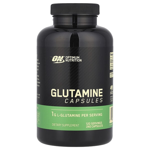 opn02283_v_34.jpg Глютамин, 240 капсул (0,5 г в каждой капсуле) — Optimum Nutrition