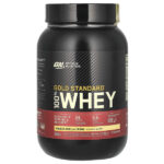 Gold Standard 100% Whey, сыворотка, французский ванильный крем, 907 г (2 фунта) — Optimum Nutrition