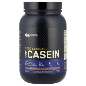 Gold Standard® 100% Casein, со вкусом шоколада, 850 г (1,87 фунта) — Optimum Nutrition