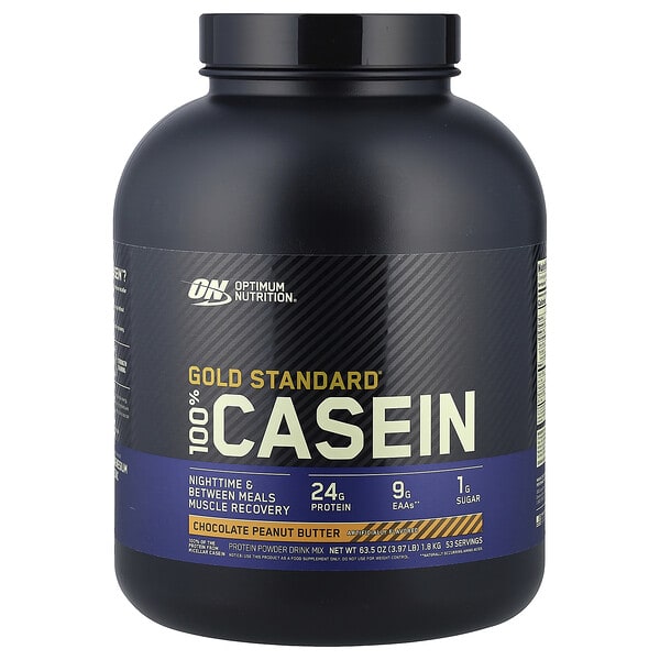 opn02628_v_25.jpg Gold Standard® 100% Casein, со вкусом шоколада и арахисовой пасты, 1,8 кг (3,97 фунта) — Optimum Nutrition