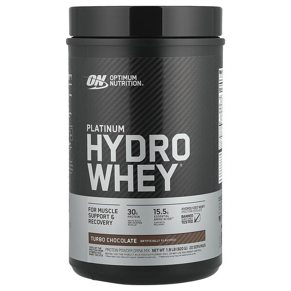 opn02642_v_38.jpg Platinum Hydro Whey®, шоколад, 820 г (1,8 фунта) — Optimum Nutrition