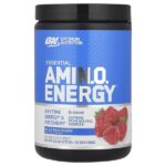 Essential Amin.O. Energy®, голубая малина, 270 г (9,5 унции) — Optimum Nutrition