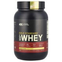 Gold Standard, 100% сыворотка, со вкусом бананового крема, 907 г (2 фунта) — Optimum Nutrition