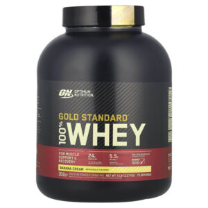 100% Whey Gold Standard, со вкусом банана, 5 фунтов (2,27 кг) — Optimum Nutrition