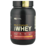 Gold Standard, 100 % Whey, банан с клубникой, 907 г (2 фунта) — Optimum Nutrition