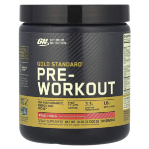 Gold Standard, предтренировочный комплекс, фруктовый пунш, 300 г (10,58 унции) — Optimum Nutrition