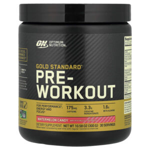 Gold Standard®, предтренировочный комплекс, арбузная конфета, 300 г (10,58 унции) — Optimum Nutrition