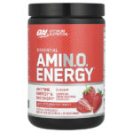 Essential Amin.O. Energy®, сочная клубника, 270 г (9,5 унции) — Optimum Nutrition
