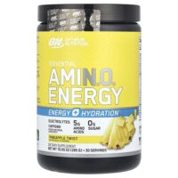 ESSENTIAL AMIN.O. ENERGY + ELECTROLYTES, ананасовый твист, 285 г (10,05 унции) — Optimum Nutrition