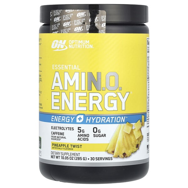 opn06051_v_34.jpg ESSENTIAL AMIN.O. ENERGY + ELECTROLYTES, ананасовый твист, 285 г (10,05 унции) — Optimum Nutrition