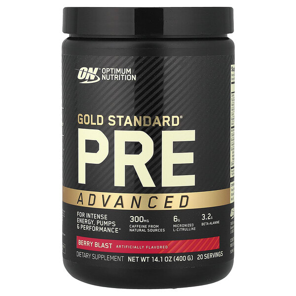 opn06432_v_24.jpg Gold Standard Pre Advanced, Berry Blast, 400 г (14,1 унции) — Optimum Nutrition