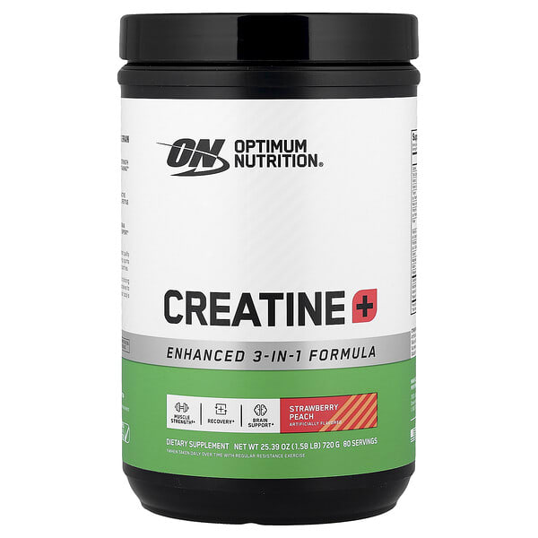 opn07090_v_8.jpg Creatine +, клубника и персик, 720 г (1,58 фунта) — Optimum Nutrition