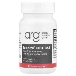 Iodoral®, IOD 12.5, высокоэффективный йод, 90 делимых таблеток — Optimox