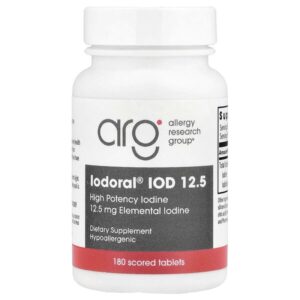 Iodoral®, IOD 12.5, 12,5 мг, 180 делимых таблеток — Optimox
